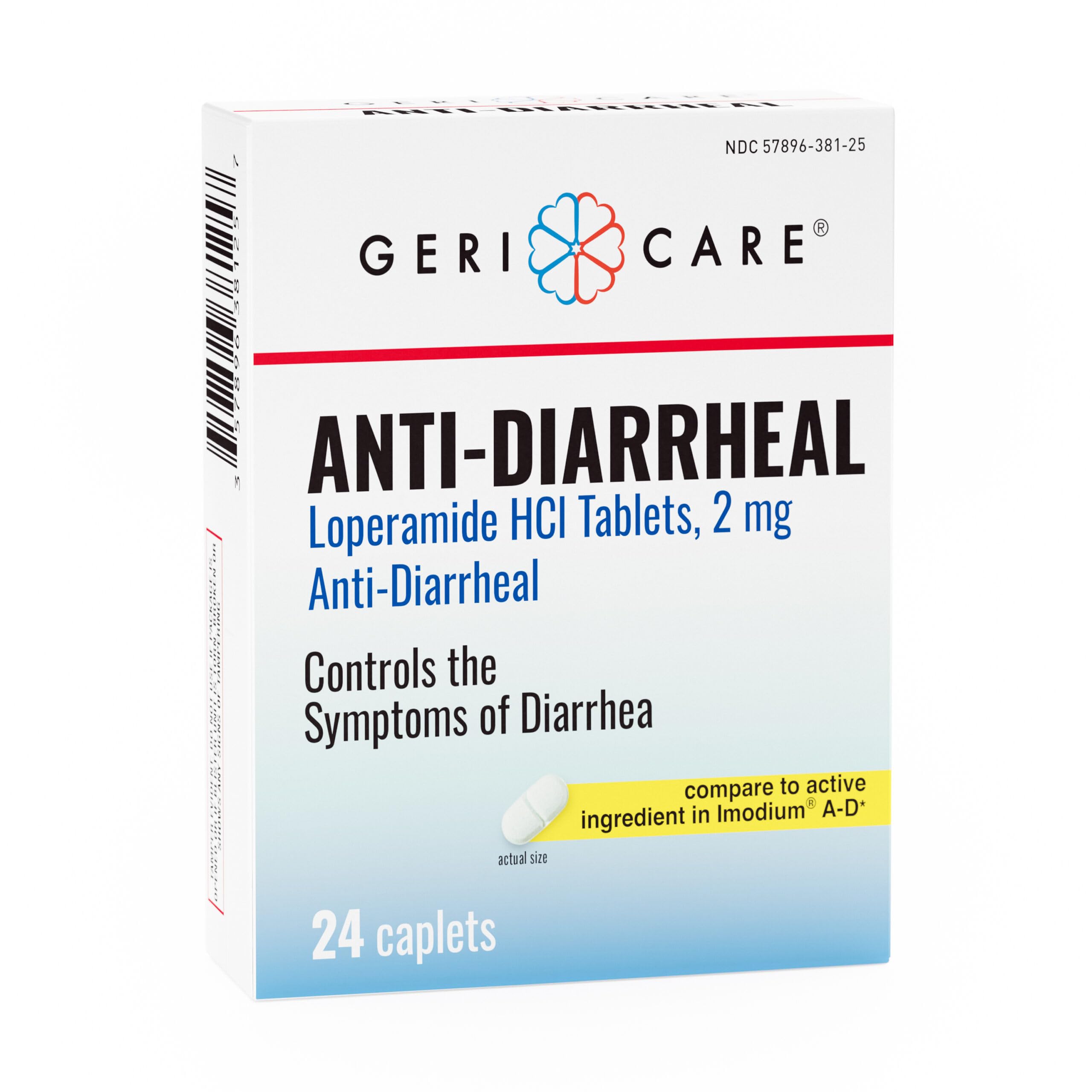 GeriCare Anti-Diarrheal Loperamide HCI 2mg, Controls Symptoms of Diarrhea, Easy to Take Caplets, Diarrhea and Stomach Relief, 24 Count (Pack of 4) — Amazon image 9