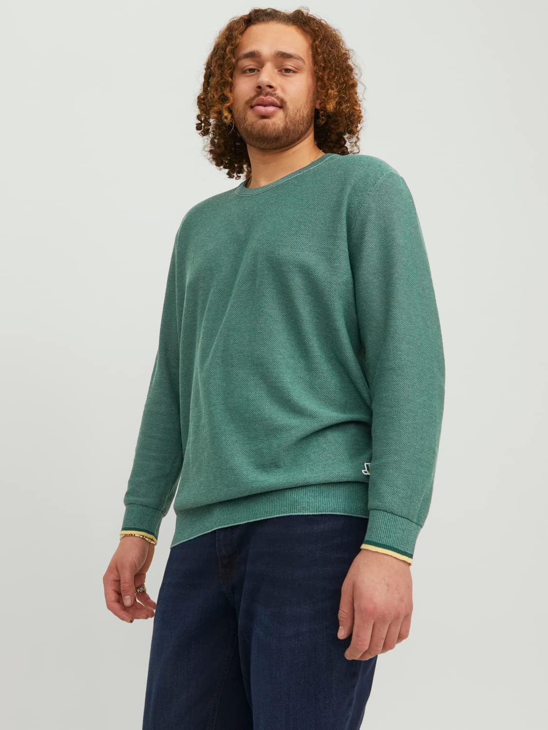 Jack & Jones JCOSIGNAL CREW NECK - Trui - titan/donkerblauw