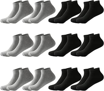 Lot 12 Paires Chaussettes Basses Sport MOCOCITO – Homme & Femme – Coton Respirant 44-48