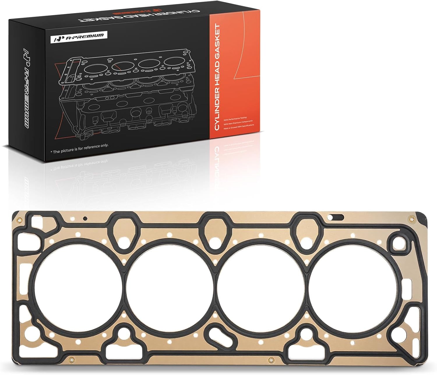 A-Premium L4 Engine Cylinder Head Gasket Compatible with Chevrolet Cruze 2011-2016 1.8L, Sonic 2012-2018 1.8L, Aveo Aveo5 2009-2011 1.6L, Cruze Limited 2016 1.8L & Pontiac G3 2009-2010 1.6L, G3 Wave