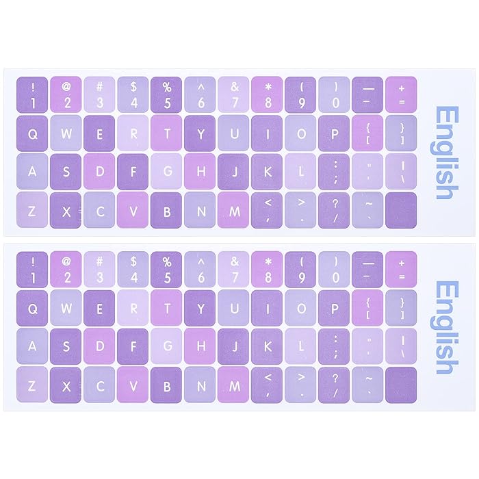 Buy 2PCS/Pack Universal English Keyboard Stickers, Replacement English