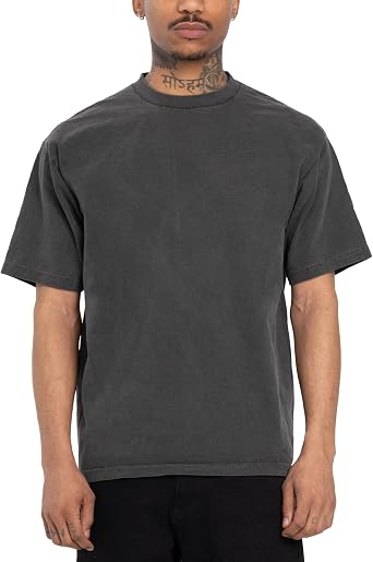Pro Club Mens Heavyweight Garment Dyed Short Sleeve Crew Neck T-Shirt