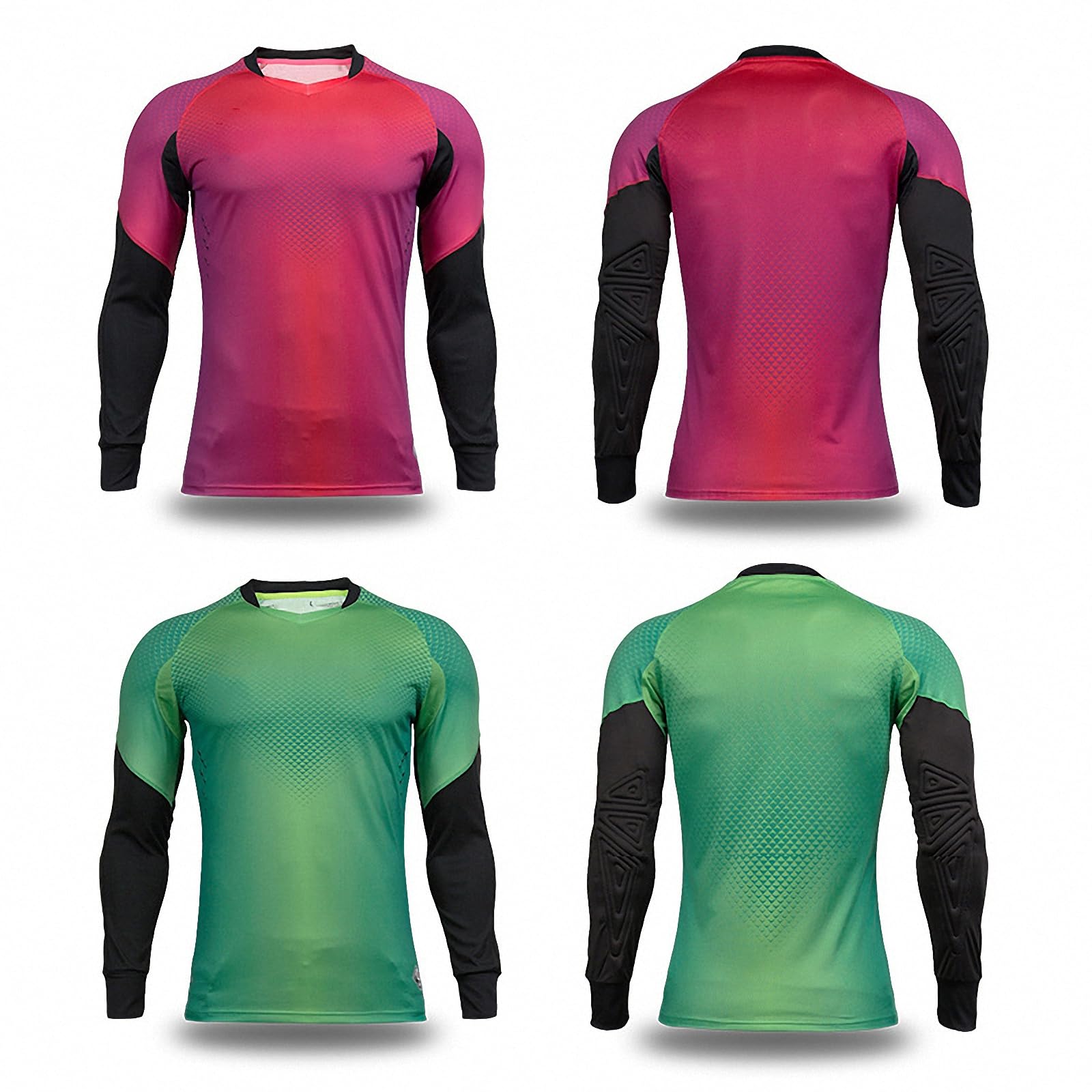 Maglia da Portiere da Calcio Estiva a Maniche Corte, Maglia da Portiere da Calcio Traspirante ad Asciugatura Rapida, Felpa da Allenamento da Uomo all'aperto