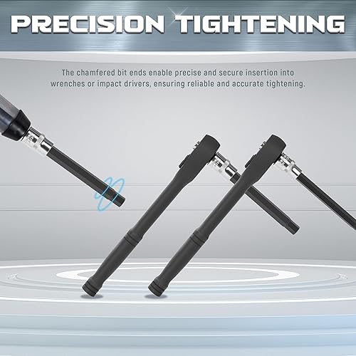 Miniatura 6 de ALOANES Juego de llaves hexagonales Allen extra largas de 19 piezas de 38 pulgadas, estándar SAE (18" - 38"), métrico (0.118 in-0.472 in)