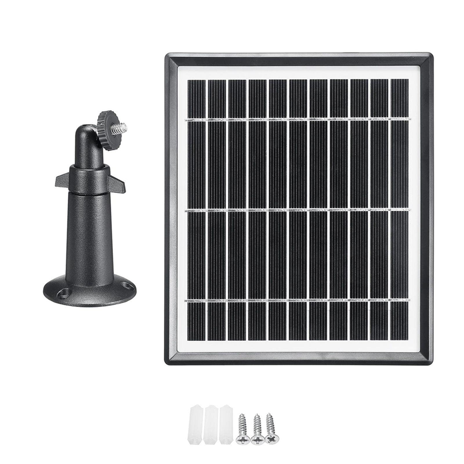 Seasaww Ring Solar Panel, Spotlight Cam Battery and Battery Outdoor Mount Accessories for Ring Solar Panel (Black)