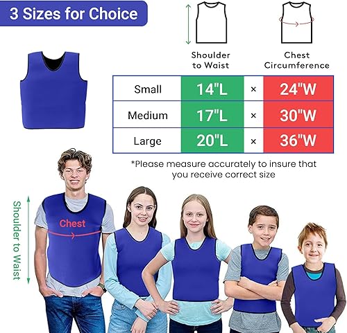 Miniatura 5 de Chaleco de compresión sensorial para niños, herramienta de comodidad de presión profunda para hiperactividad, ansiedad y trastornos de procesamiento