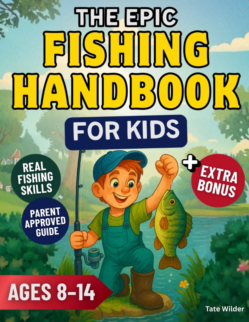 The Epic Fishing Handbook for Kids: Learn to Cast, Reel, and Catch Fish Like a Pro | A Fun and Easy Guide for Young Anglers