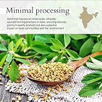 Vista 5 de Geo-Fresh Polvo de fenogreco orgánico – 2.29 oz (65g) – Polvo de fenogreco orgánico – Especias molidas para cocinar – Certificado USDA – Kosher, sin