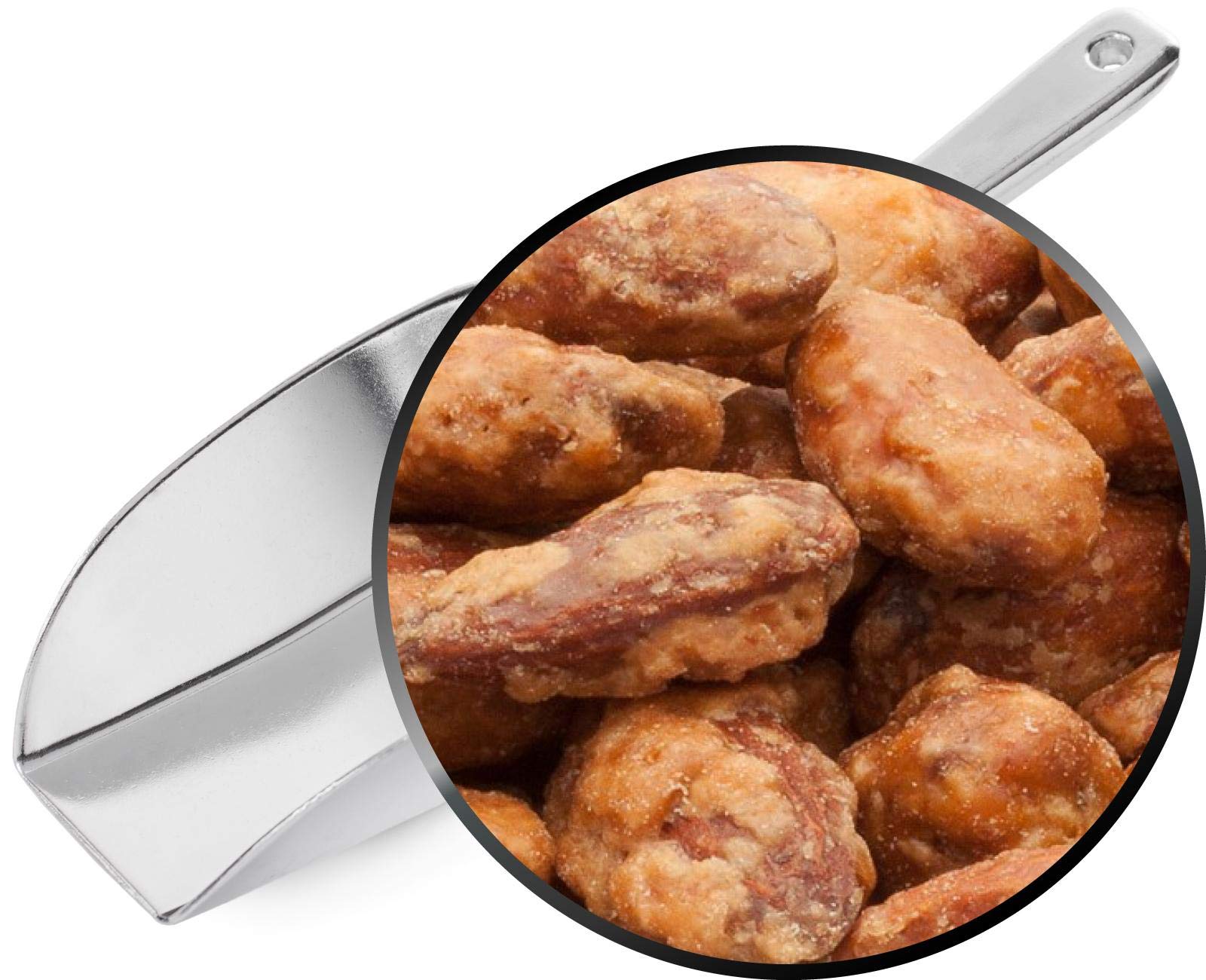1 x 5 kg wypalonych migdałów z wiśni, wypalone migdały premium, chrupiące prażone złoto-brązowym karmelem, wegetariańskie, bezglutenowe, bez laktozy