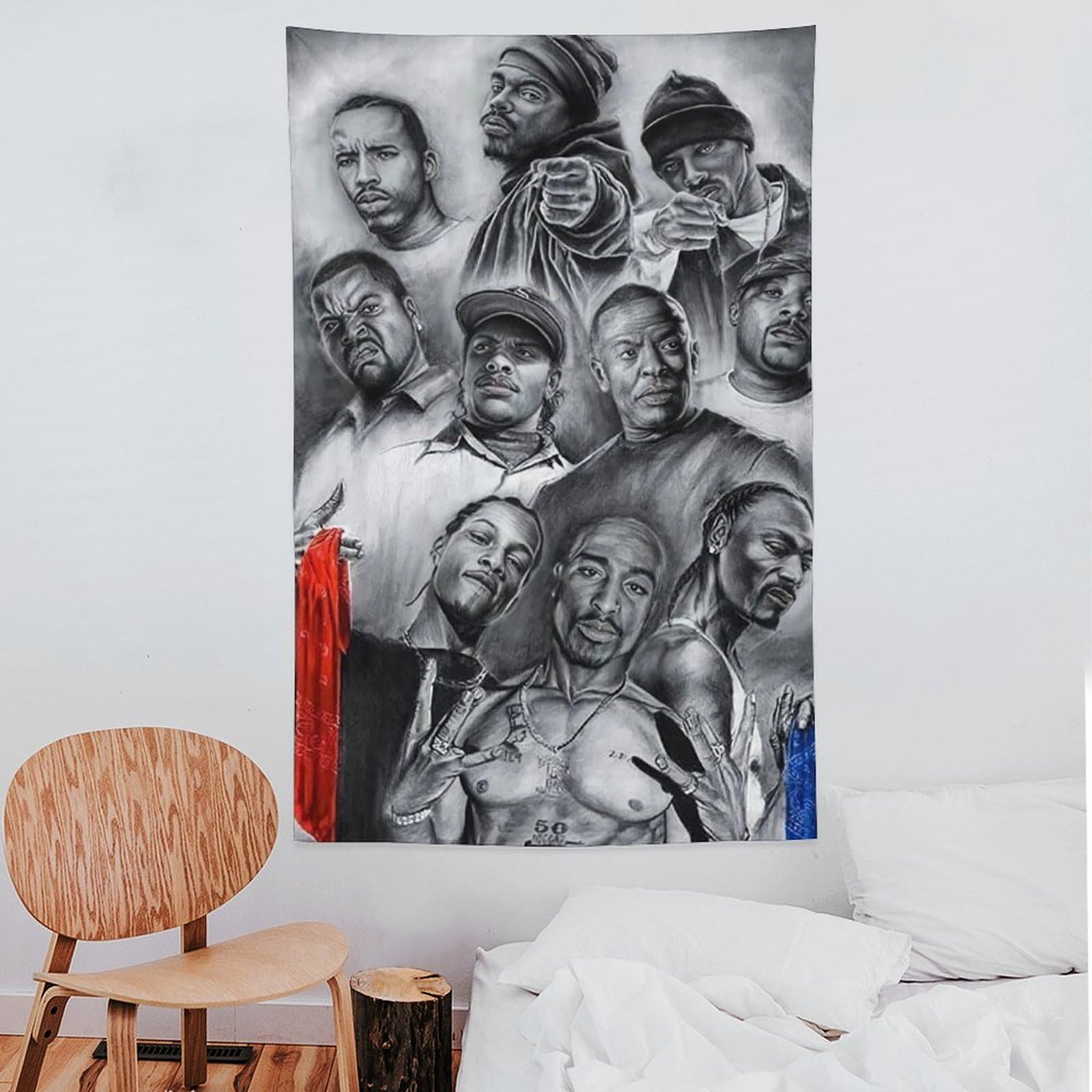 Poster da parete con cantante rap hip hop e stelle (29), decorazione per la casa, decorazione per la casa, 152,4 x 228,6 cm