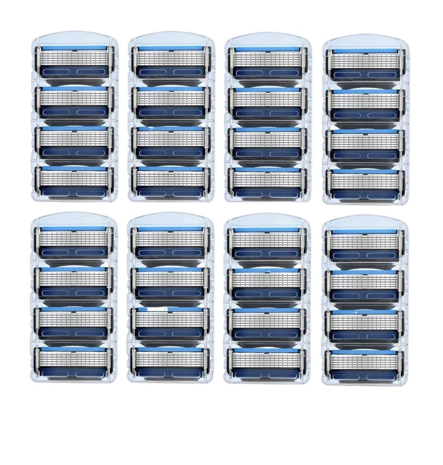 Cuchillas De Afeitar Premium For Hombres, Recambios De Acero Inoxidable De 5 Capas, Compatibles Con Gillettee, Maquinillas De Afeitar Estilo Fusion 5, Afeitado Suave(32pcs)