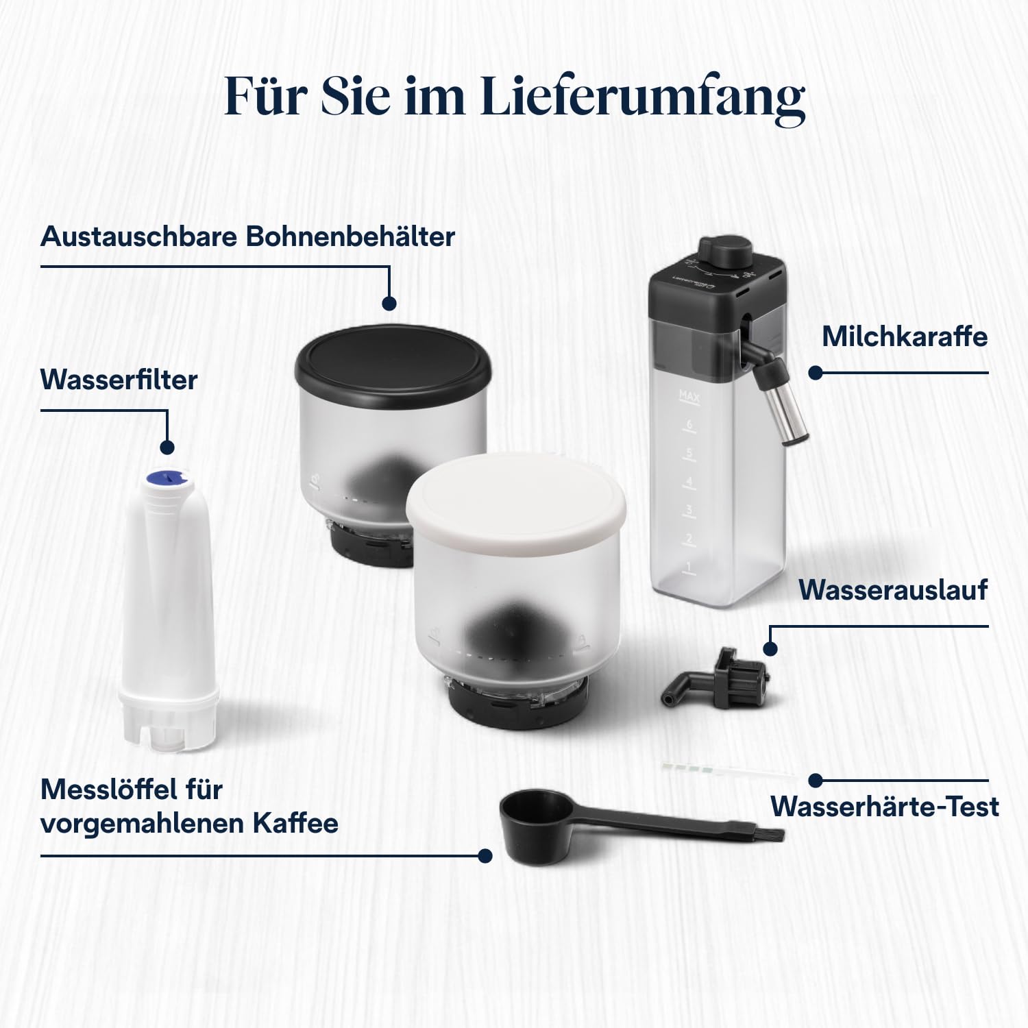 De'Longhi Rivelia EXAM440.55.W Kaffeevollautomat, 16 Kaffee- & Milchgetränke, Extra-Shot, 3,5" Touch-Display, Weiß