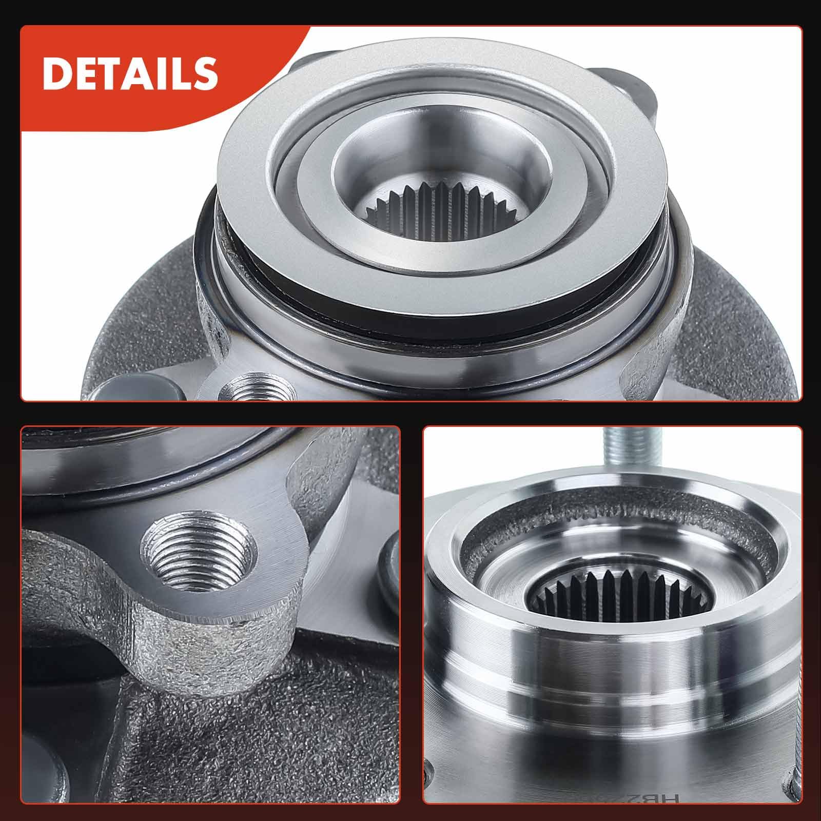 Frankberg 2x Kits de roulements de roue Essieu Avant Compatibles avec Juke F15 1.5L-1.6L SUV 2010-2021 X-Trail T31 2.0L 2.5L SUV 2007-2013 KolE.O.S I HY 2.0L 2.5L SUV 2008-2021 Remplacer# 402022560R