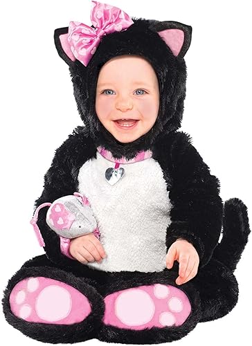 amscan Baby Itty Bitty - Disfraz de gato de 0 a 6 meses