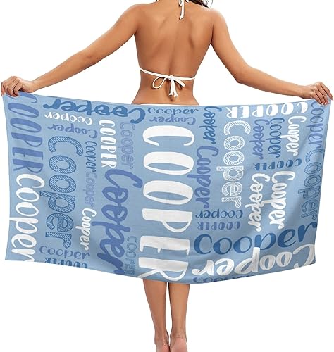 Vista 83 de Toalla de playa, toallas de playa personalizadas para niños, toallas de playa para adultos y niños, microfibra de secado rápido, toallas de playa