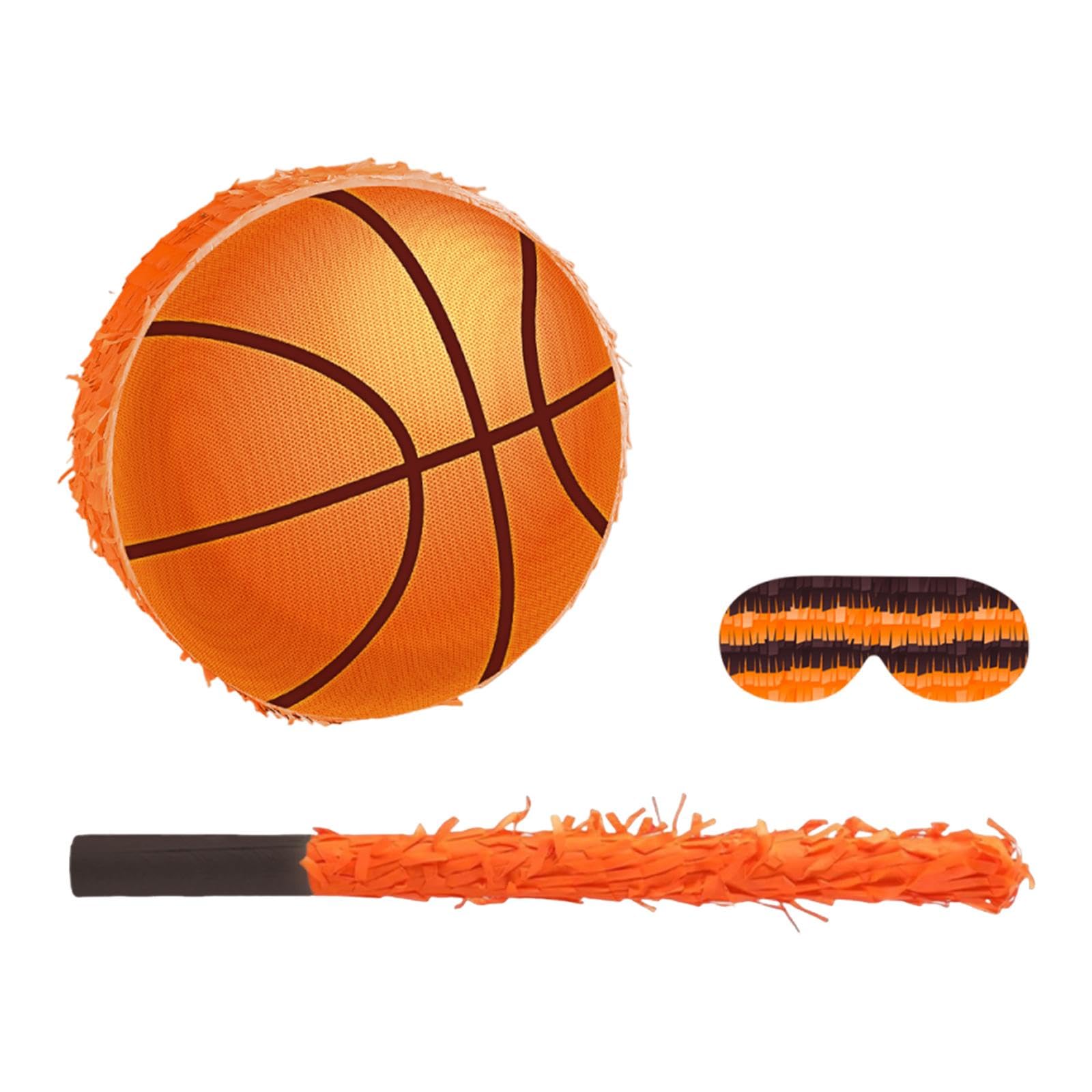 MagiDeal Piñata de Baloncesto, artículos para Fiestas temáticas Deportivas, Confeti, Regalos, máscara de Ojos, Accesorios, Actividad de Fiesta Infantil, música