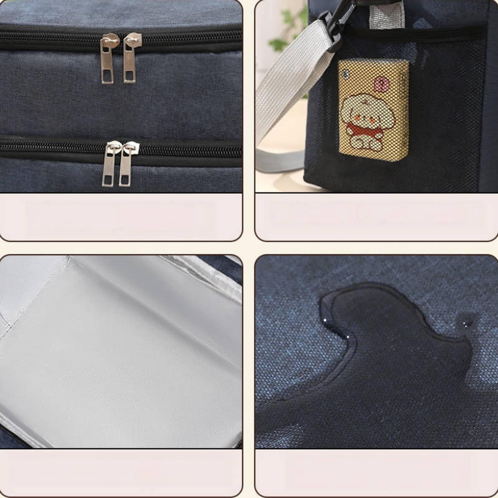 Borsa termica doppio strato isolante, impermeabile, per lavoro e picnic