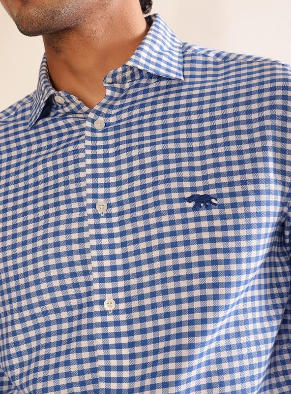 Image of Andamen Men Dobby Full Sleeve Cutaway Shirt