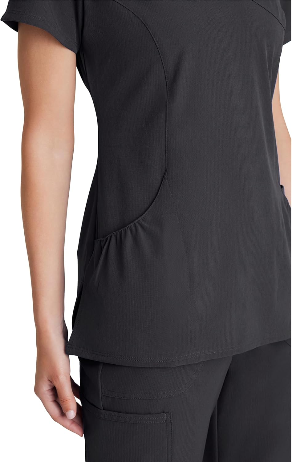 BARCO Skechers Vitality Charge Scrub Top for Women - V-Neck Medical Top, 4-Way Stretch Women's Scrub Top - Image 2