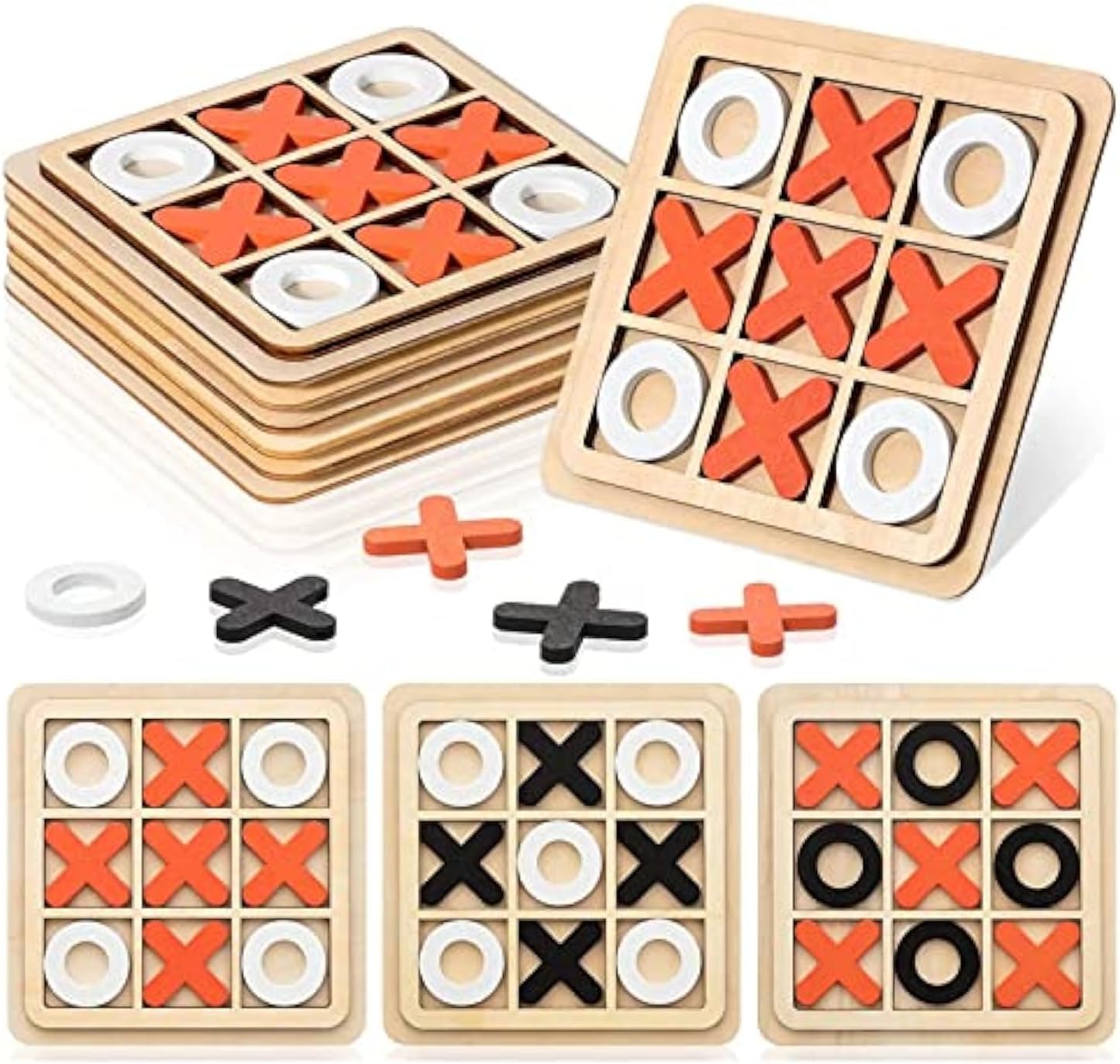 SNAPTRON Party Favors For Kids Birthday Return Gifts- 6Pcs Tic Tac Toe Bulk Giveaways For Kids/Pinata Filler/Stocking Fillers Goodie Bag fillers/Gift Toys For Girls Boys Kids Toddlers