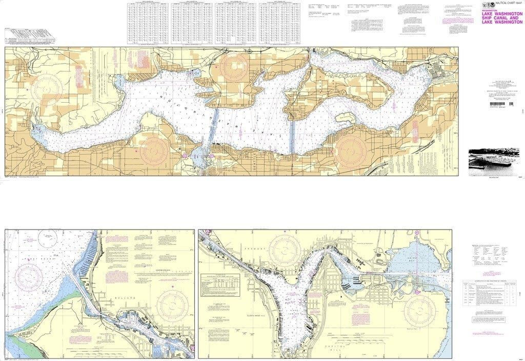 NOAA Chart 18447: Lake Washington Ship Canal and Lake Washington