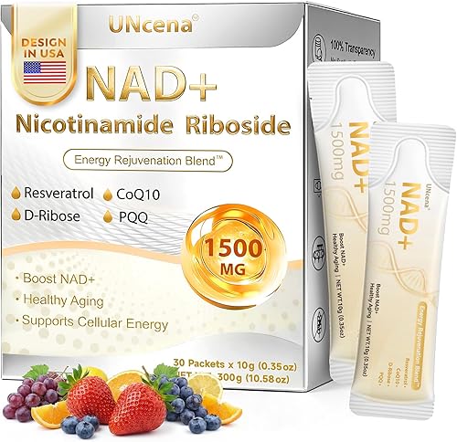 Suplemento líquido NAD+, ribósido de nicotinamida NAD y resveratrol con PQQ CoQ10, aumenta la energía celular, la concentración y el envejecimiento