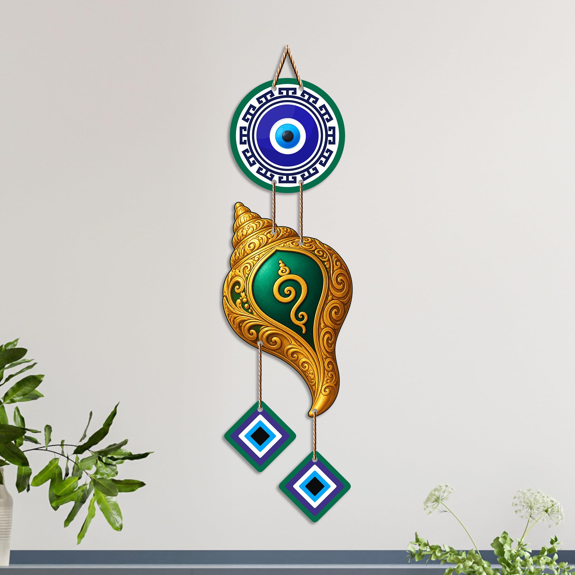 Cute Penguin Eye Wall Hanging - Nazar Protection -17 Cute Penguin Eye Wall Hanging - Nazar Protection -17
