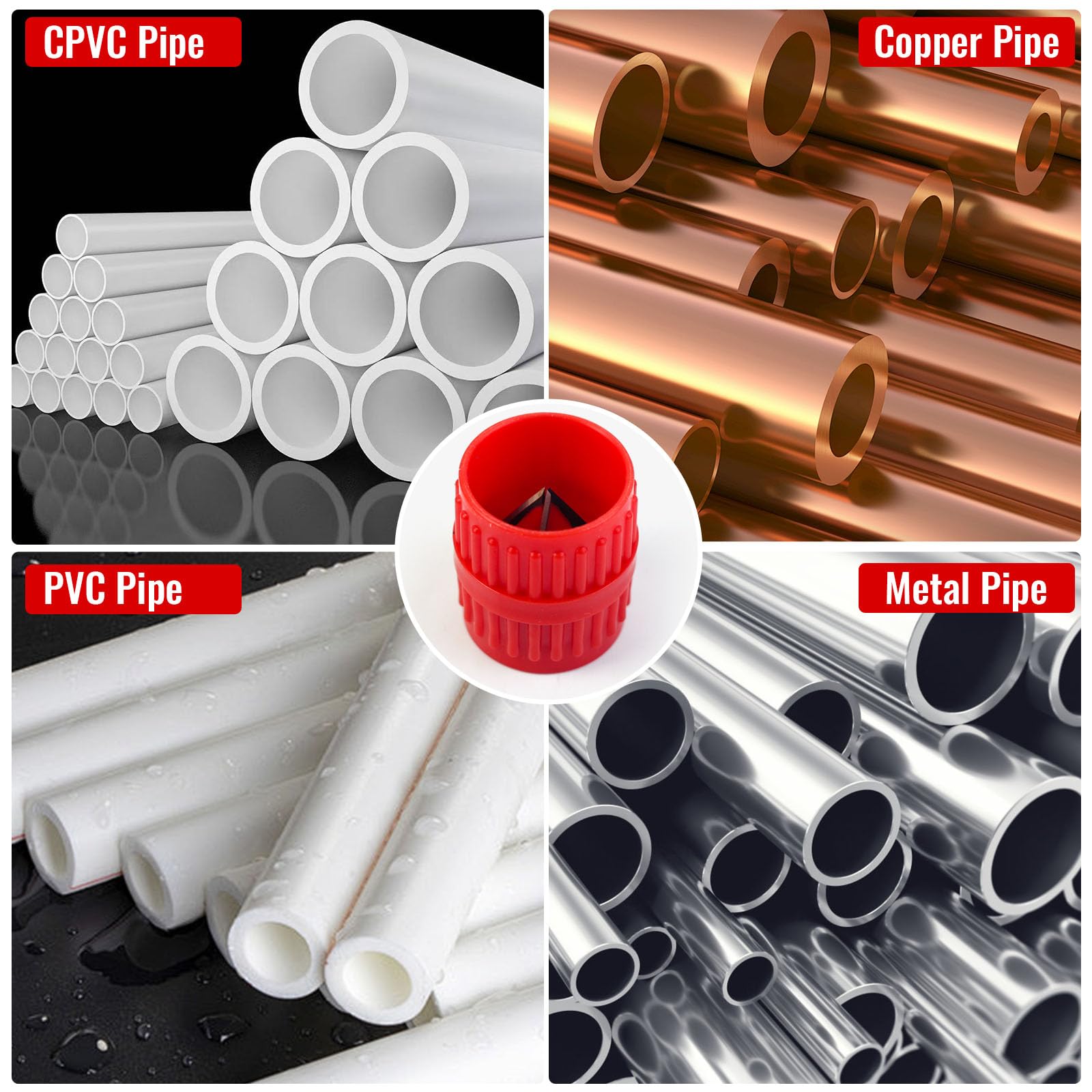 Pipe Deburring Tool Kit - 4 Pack -6
