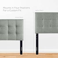 Vista 7 de Modway Lily Queen cabecero de cama de lino