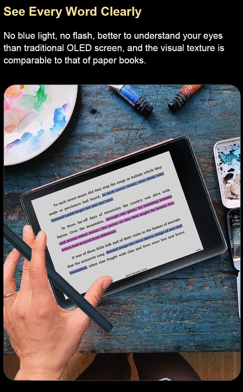 Meebook M8C E-Reader 7,8" con Android 14, Schermo Kaleido 3 300 PPI, Processore Octa-Core, 4GB+64GB, Doppio Micro/Altoparlante, Google Play Store, Stilo, Luce Fredda/Calda