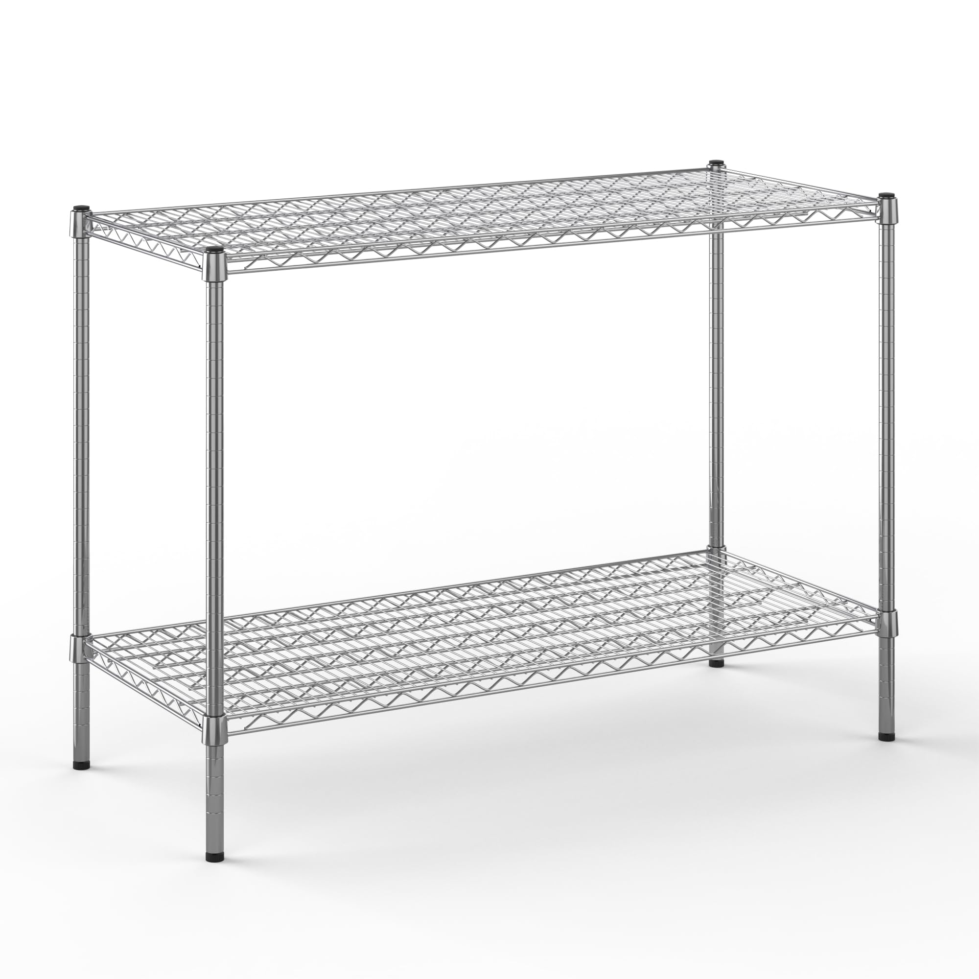 21" Deep x 48" Wide x 34" Height Wire Shelving Kit | 2-Tier | NSF Commercial Storage Rack Unit