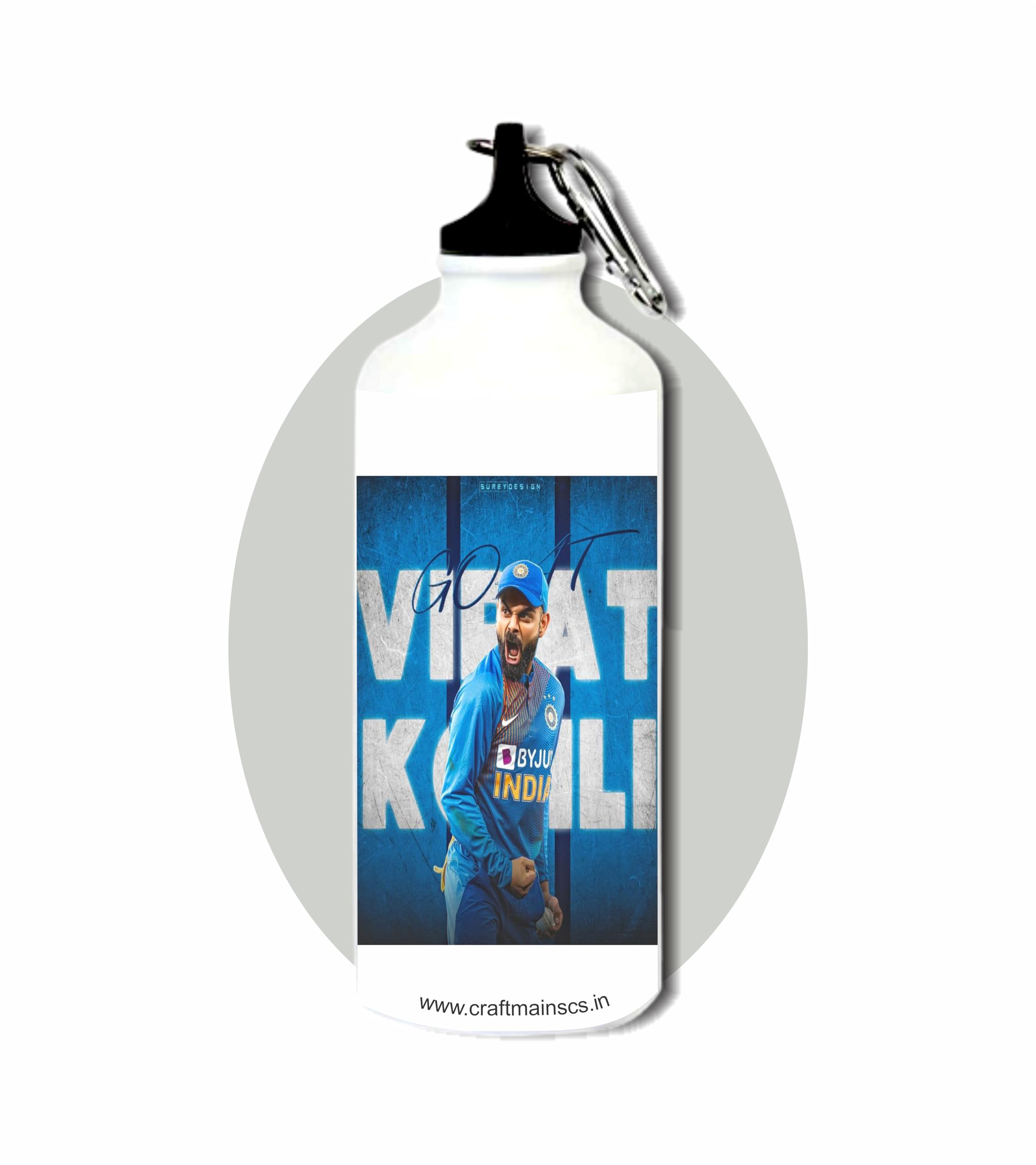 CRAFT MANIACS VIRAT KOHLI THE MAN THE MYTH THE LEGEND 600 ML SIPPER BOTTLE BPA & LEAD FREE SIPPER BOTTLE FOR CRICKET ENTHUSIASTS-image-46