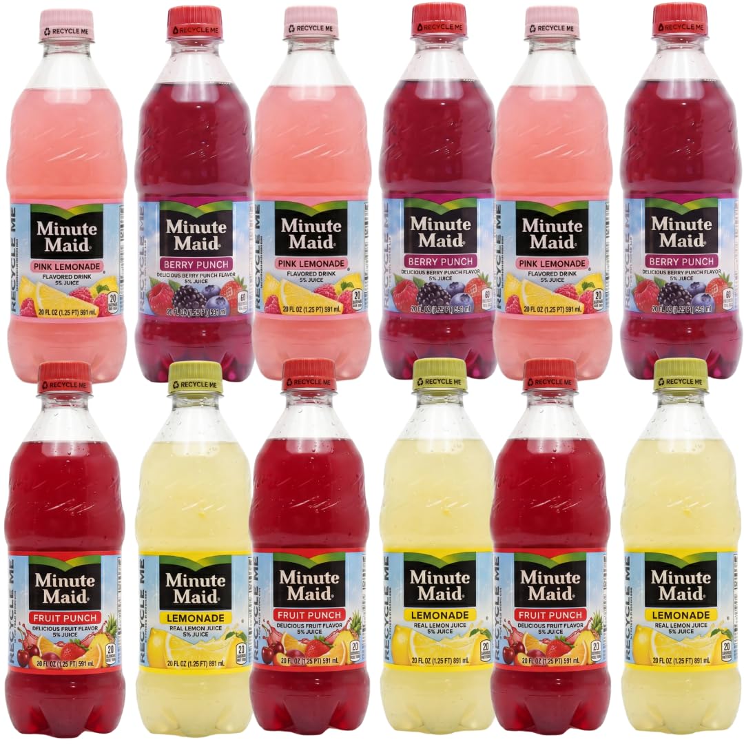 20oz Variety Pack Bottles by Minute Maid – Pack of 12