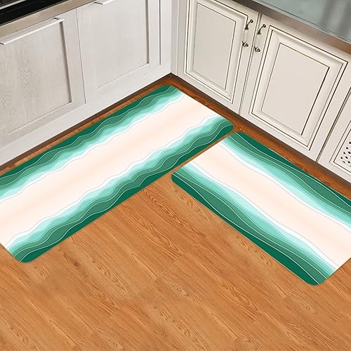 Miniatura 10 de Cactus Kitchen Mat Set of 2,Kitchen Rugs and Mats for Floor,Absorbent Bath Runner Rug Set Washable Floor Mats for Home EntranceKitchenBathroom Tub