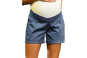 5 Inch Inseam Maternity Athletic Shorts for Active Moms