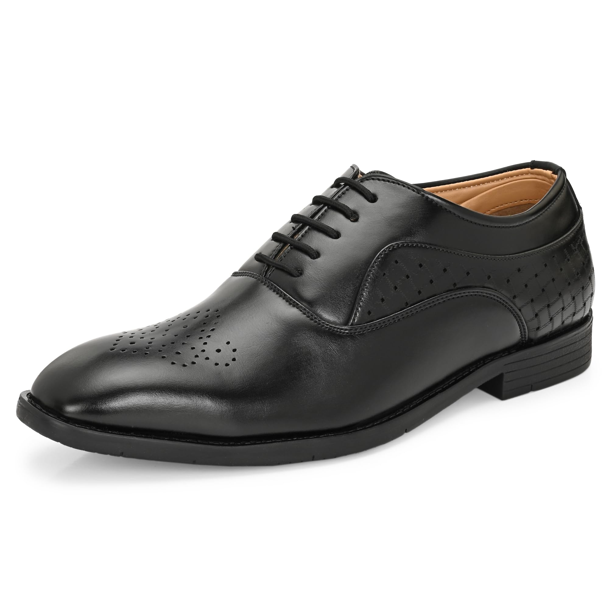 centrino Lace-up Men's Formal Shoe | Stylish with Soft Cushioned Insole | Trendy Lace-Up Design | Perfect for Formal & Office Wear (7668)-picture-38