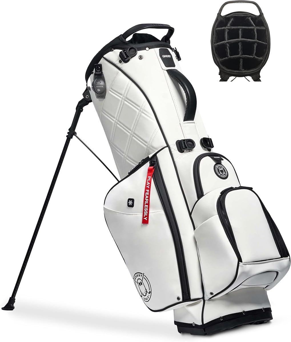 Stand Bag - Lightweight Golf Bags for Men & Women | 7-Way & 14-Way Dividers with Premium Materials & Magnetic Pocket - Standing Golf Bag Holds 14 Golf Clubs