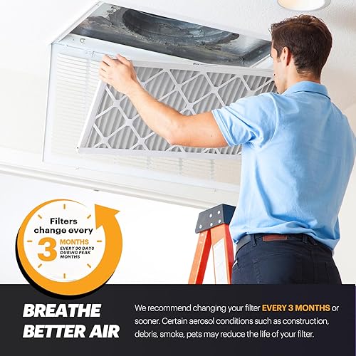 Miniatura 7 de BNX TruFilter MERV 11 - Filtro de aire de 14 x 25 x 1 pulgadas (paquete de 6)  Fabricado en Estados Unidos  Filtro de aire acondicionado