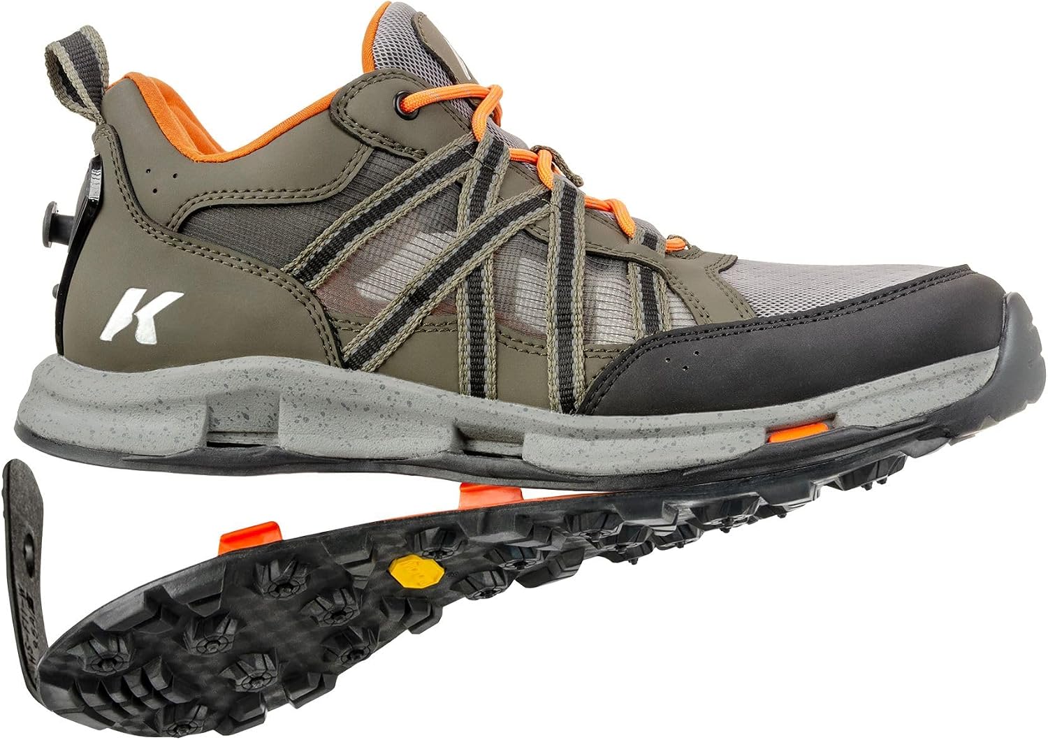 Korkers All Axis Men's Shoe Green w/Interchangeable Sole