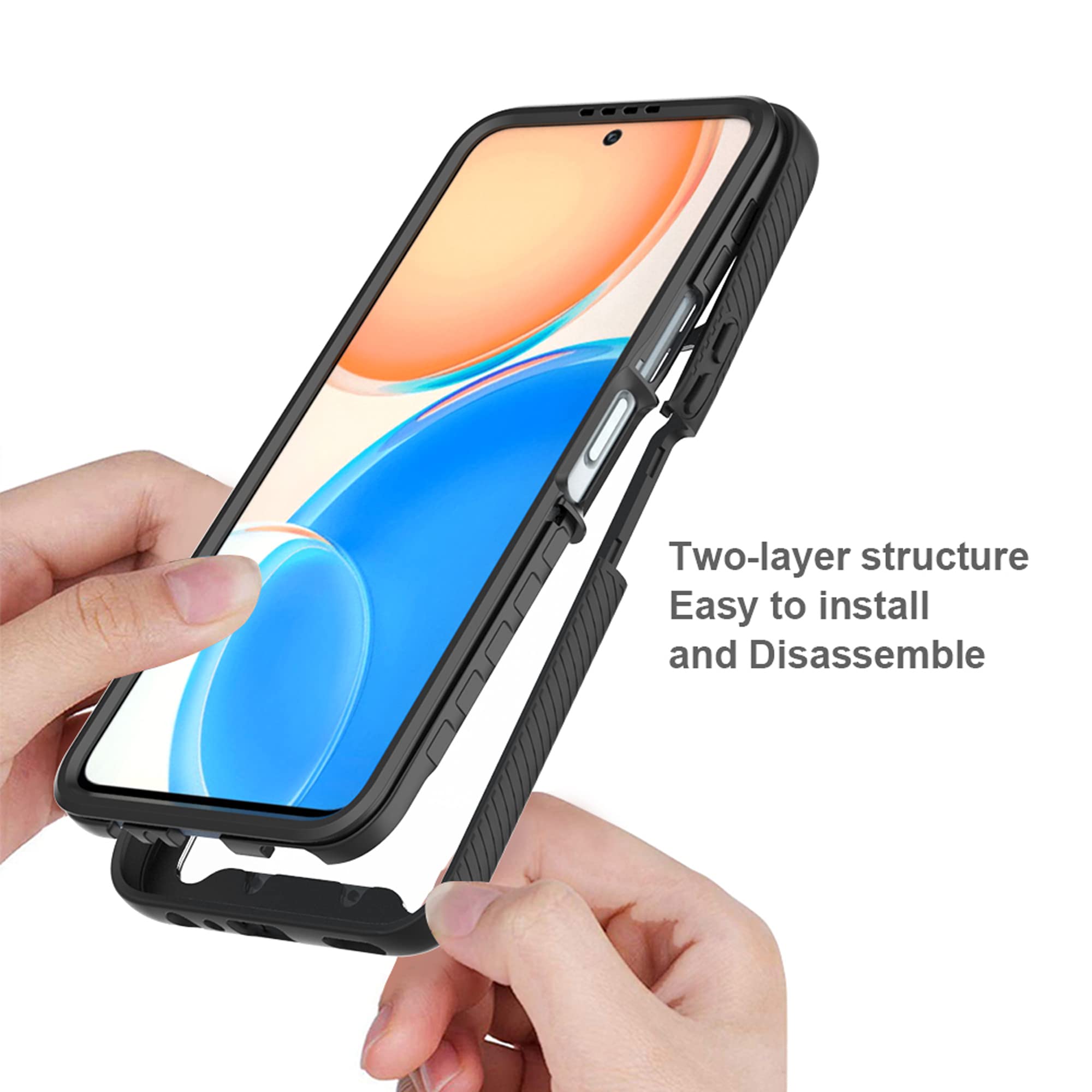 Moto G30 Custodia con anello, supporto, protezione per