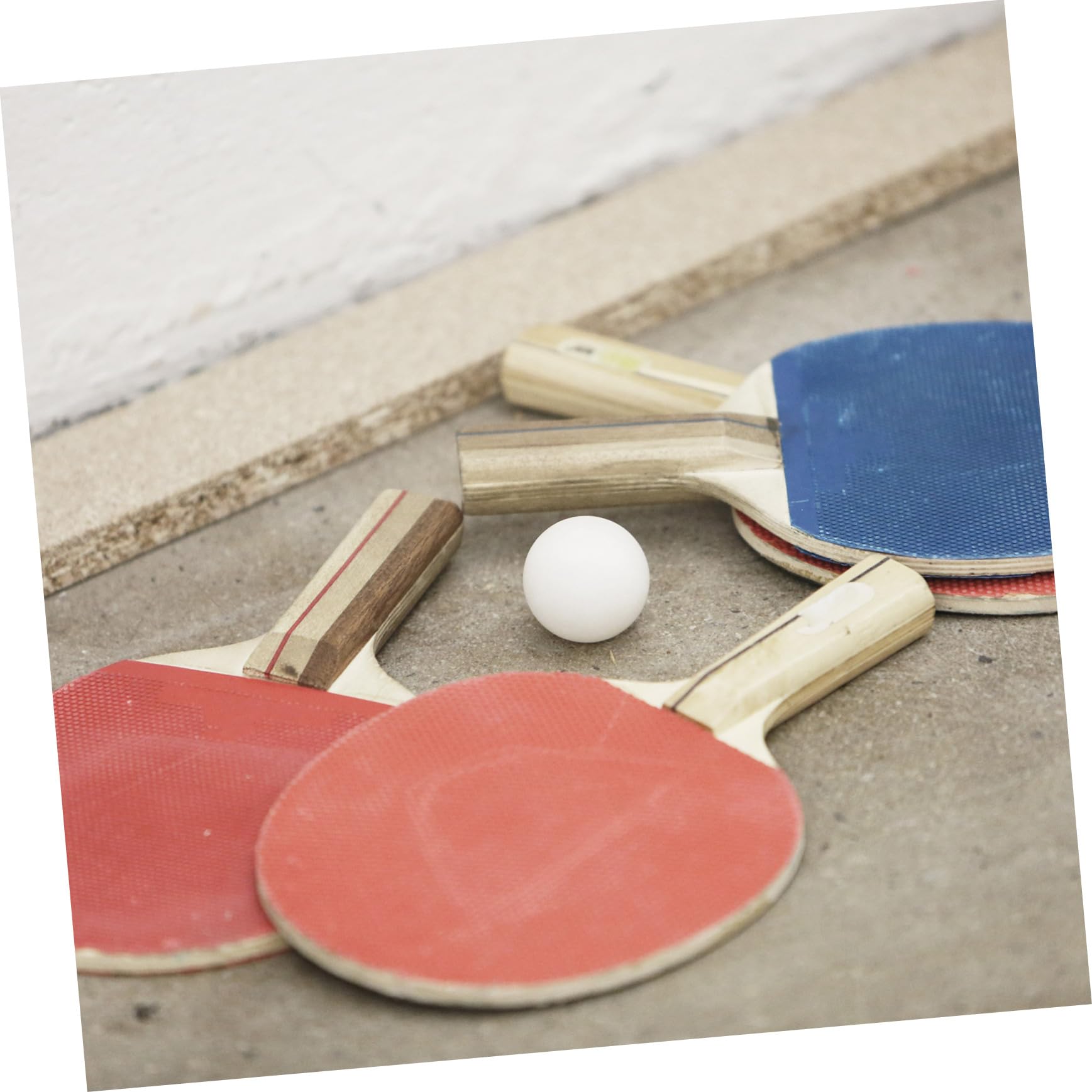 TOYANDONA De Tenis De Mesa De Pong Pequeñas De Plástico Juego De Mini Pong De Pong Blancas Abs