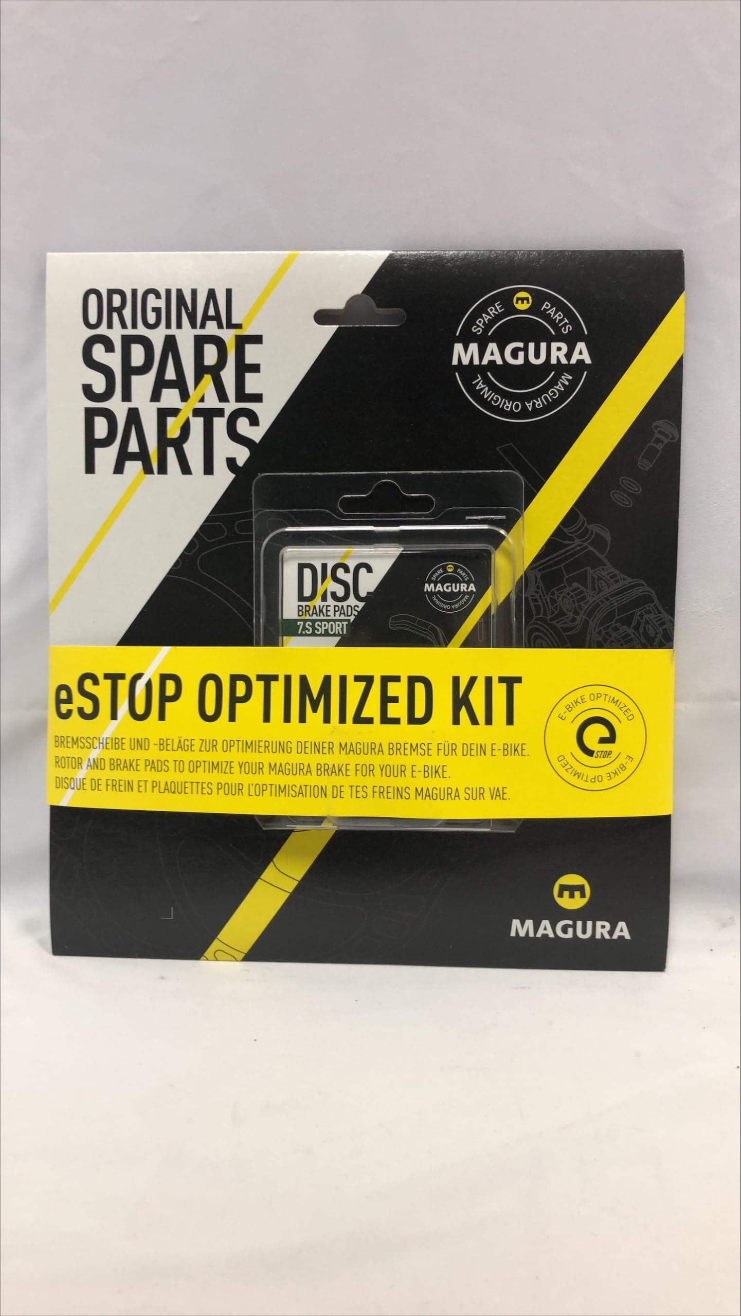 Magura Bremsscheibe MDR-C, Ø 160 mm, 6-Loch und Bremsbelag 7.S, Sport