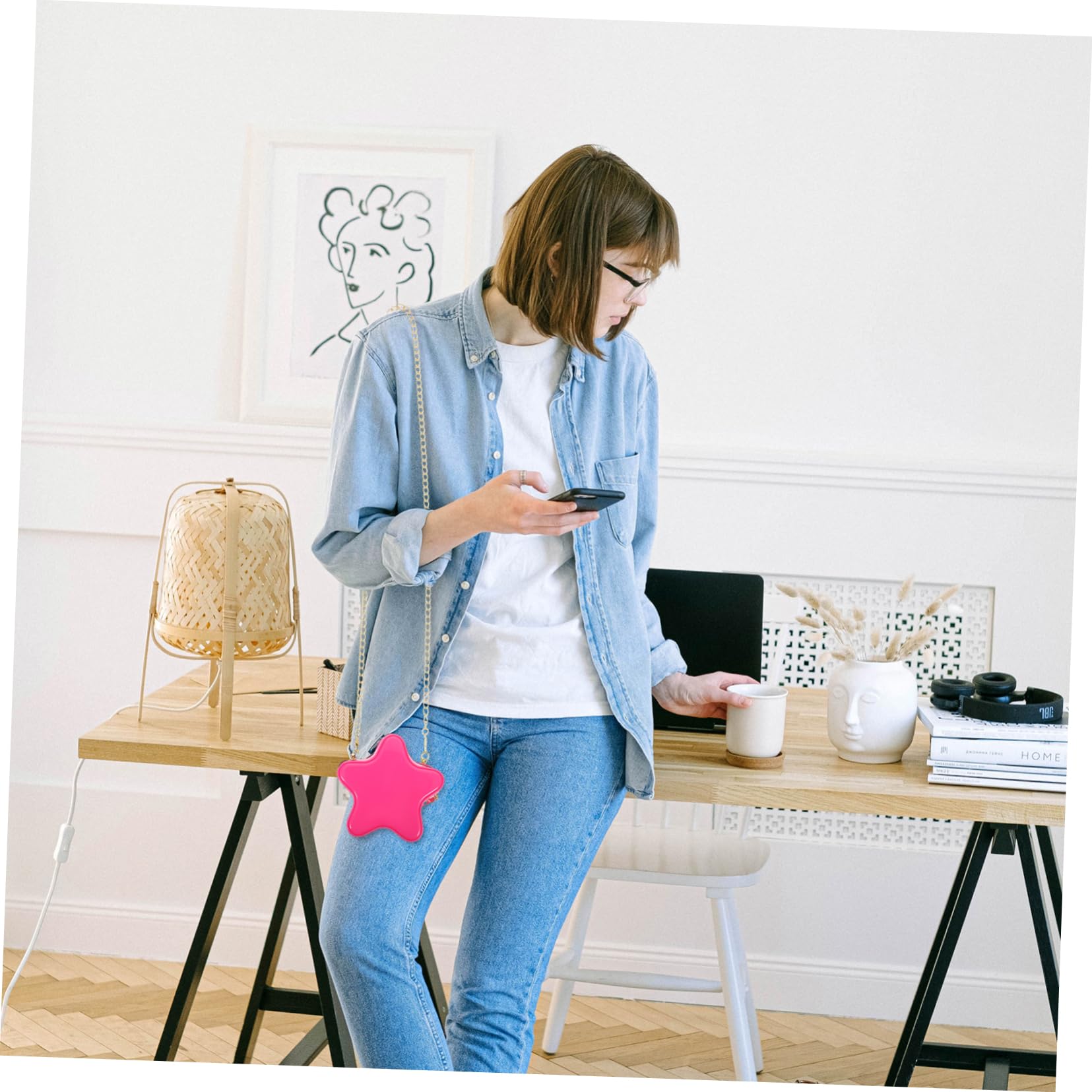 SHERCHPRY Gwiazda Torba Na Ramię Torebki Dla Kobiet Kobieta Messenger Torba Crossbody Torba Damska Crossbody Torebka Kobiety Torba Pani Torba Na Ramię Gwiazda Torebka Kobieta