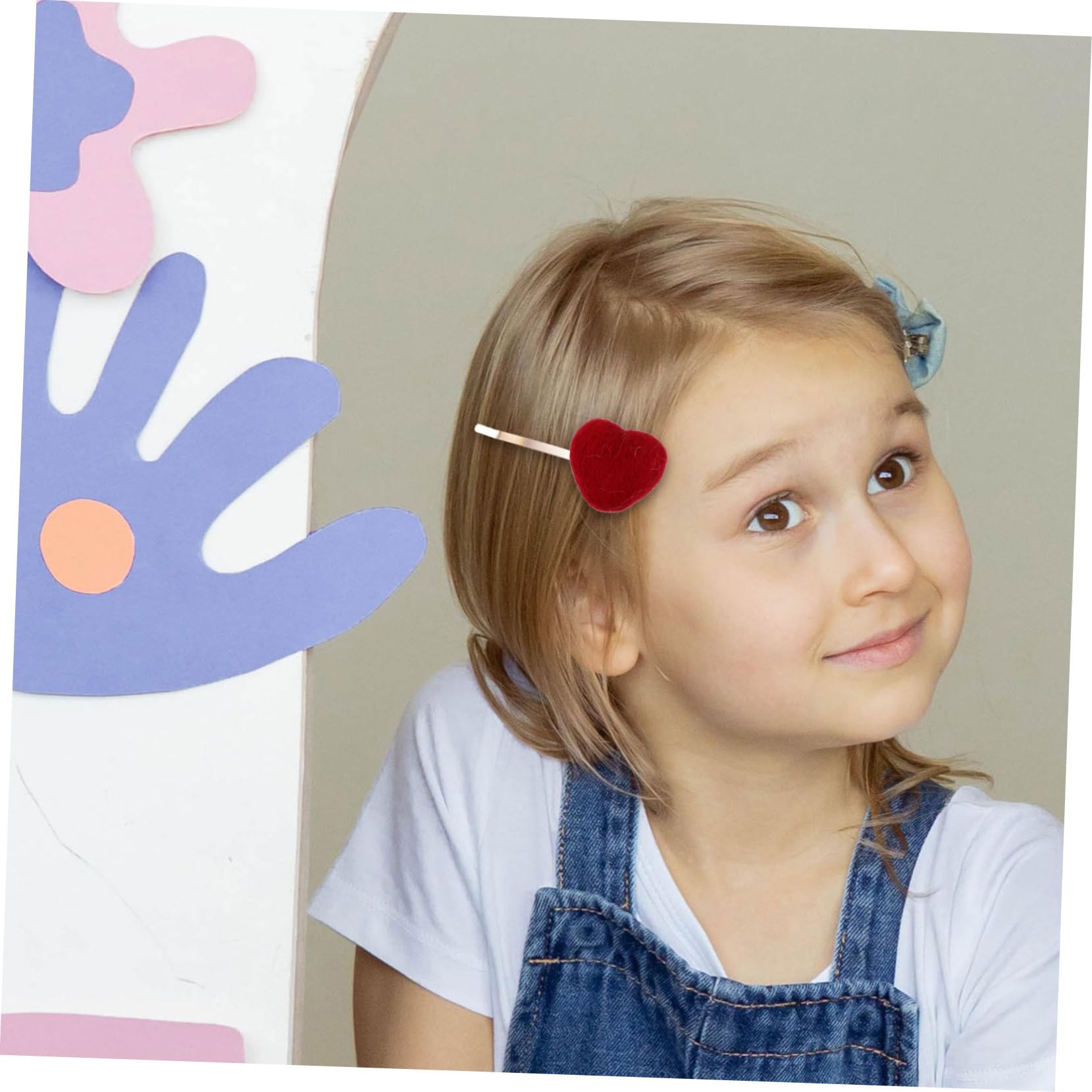 VILLCASE DIY Felt Heart Decor 15pcs Craft Decorative Felt Heart Ornaments for Hairpin