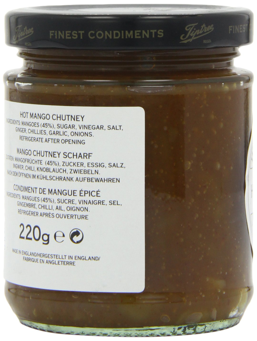 220 g Gl. W&S Hot Mango Chutney