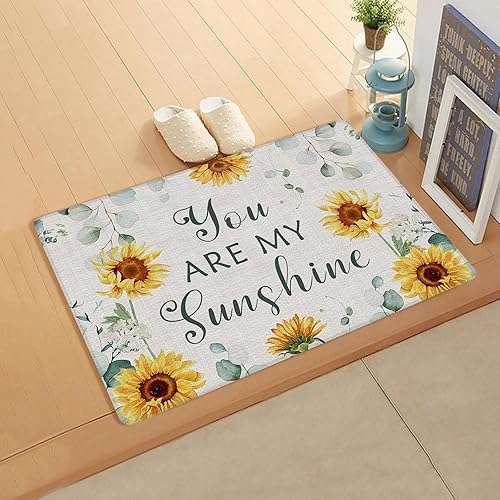 Miniatura 9 de Elegante tapete acolchado para puerta de baño y cocina, diseño de tulipán, color verde azulado, lavable, tapete para fregadero de piso, impermeable,