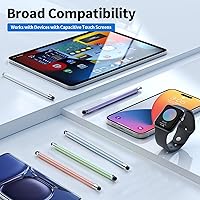 Vista 5 de 40 piezas de puntas de goma de repuesto para lápiz capacitivo, alta sensibilidad y precisión, puntas de goma negras universales para lápiz 40