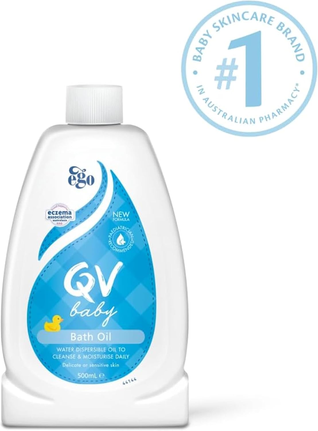 QV Baby Bath Oil, 500ml - with Vitamin E, Delicate, Water-dispersible, Everyday Use, Non-Greasy for Sensitive Skin, Suitable for Face, Body & Hair, Baby Bath Wash for Eczema, Cradle Cap, Dermatitis 7
