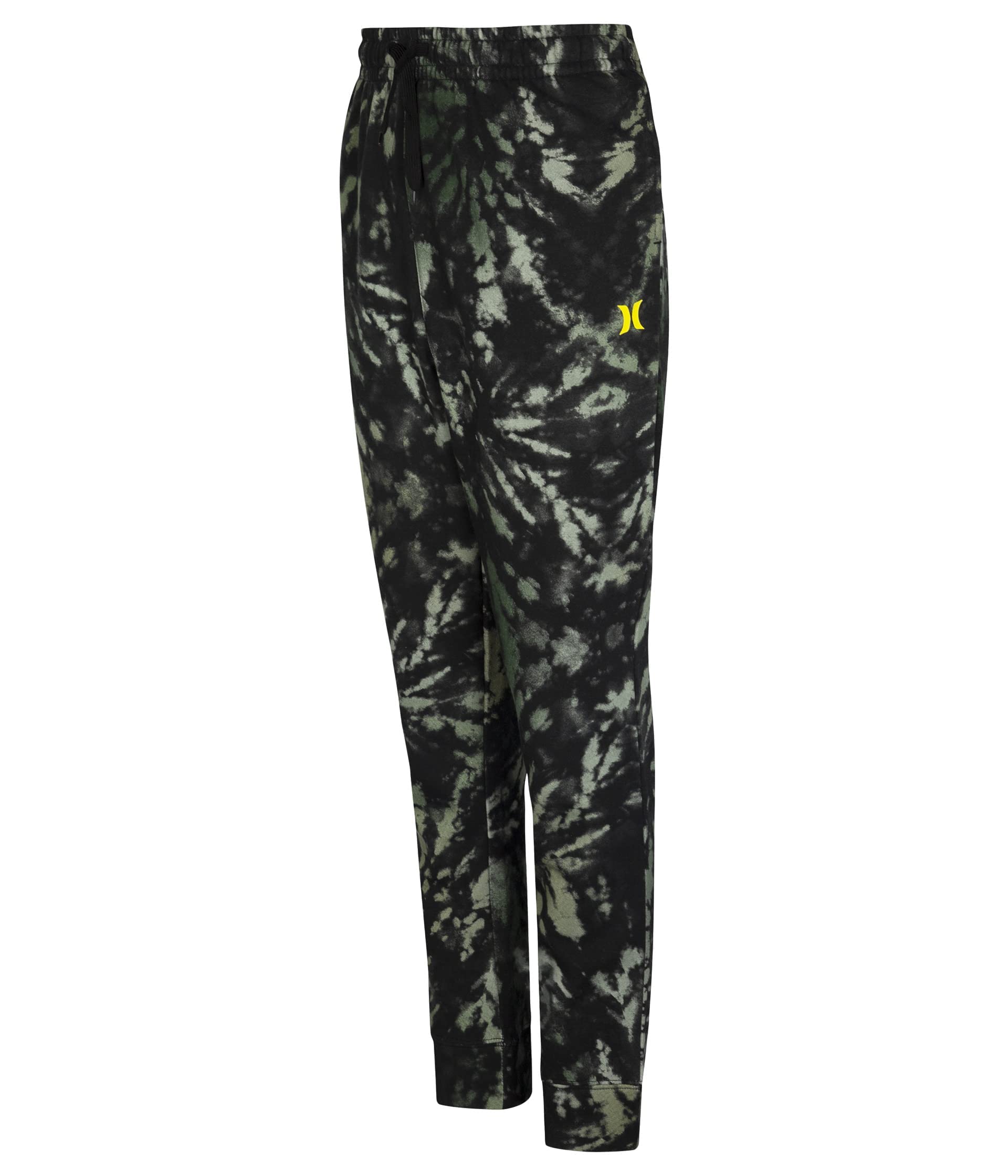 Pantalon garçon Hurley Tie-Dye Jogger bohême confortable en molleton de coton imprimé