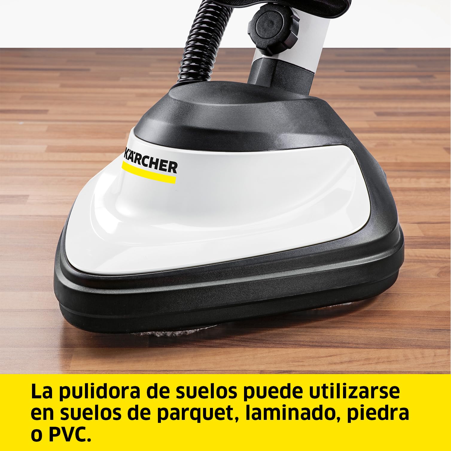 Kärcher Pulidora de suelos FP 303, pulidora de suelos con función de aspiración para pulir suelos duros, velocidad: 1000 rpm, potencia: 600 W, ancho: 29 cm, con cepillos de esponja y bolsa de filtro